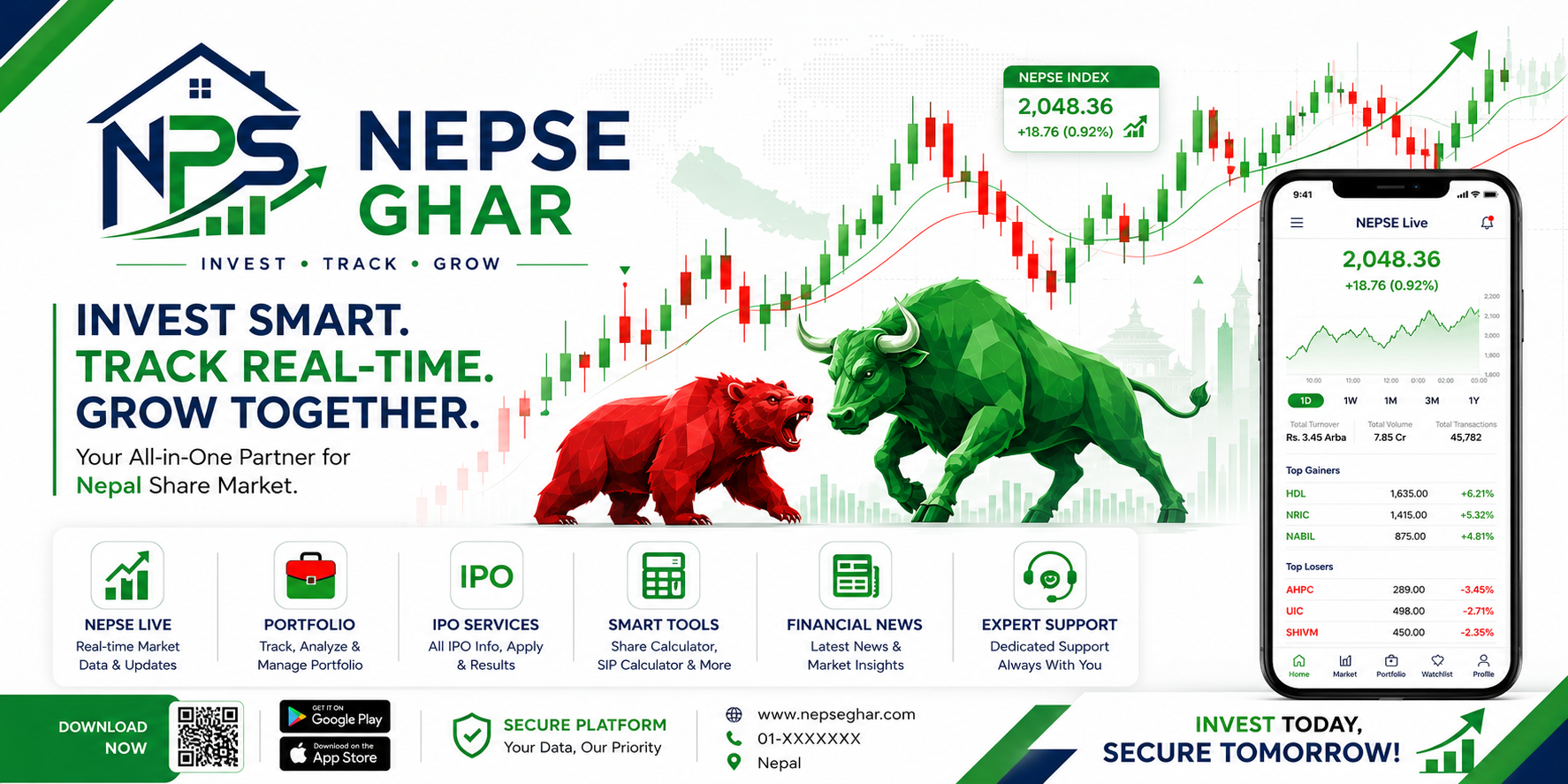 NEPSE GHAR Logo